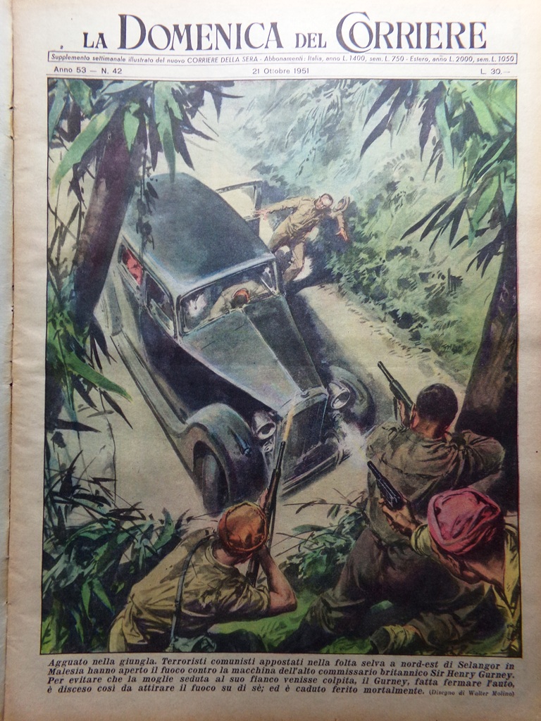 La Domenica del Corriere 21 Ottobre 1951 Campionato Serie B …