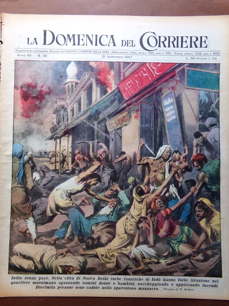 La Domenica del Corriere 21 Settembre 1947 Liz Taylor Charisse …