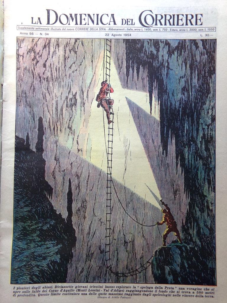 La Domenica del Corriere 22 Agosto 1954 Martine Carol Cleopatra …