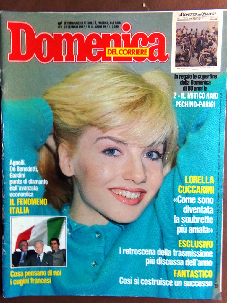 La Domenica del Corriere 22 Gennaio 1987 Cuccarini Edlinger Benigni …