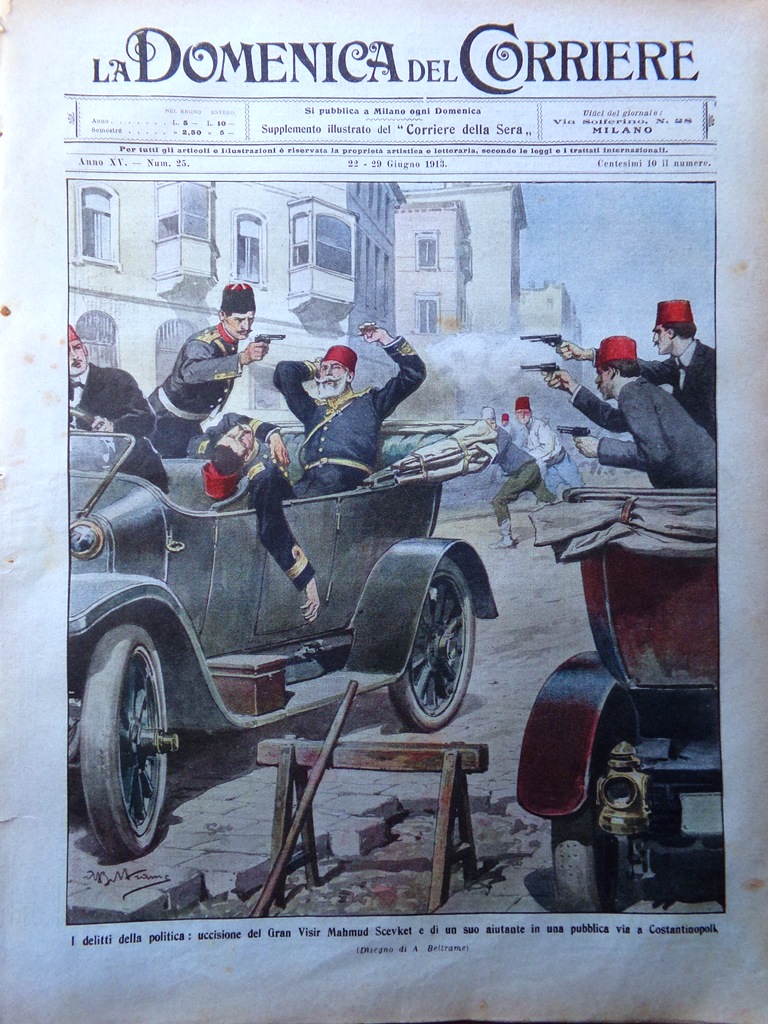 La Domenica del Corriere 22 Giugno 1913 Leto Metropolitana di …