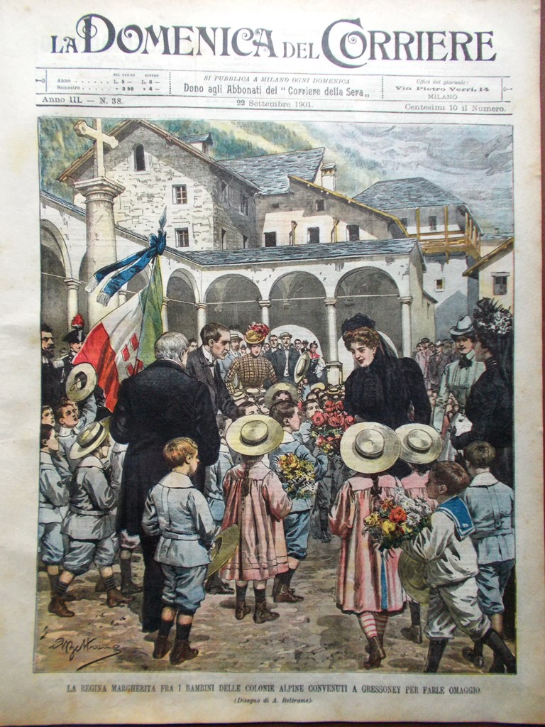 La Domenica del Corriere 22 Settembre 1901 McKinley Vicchio Mugello …