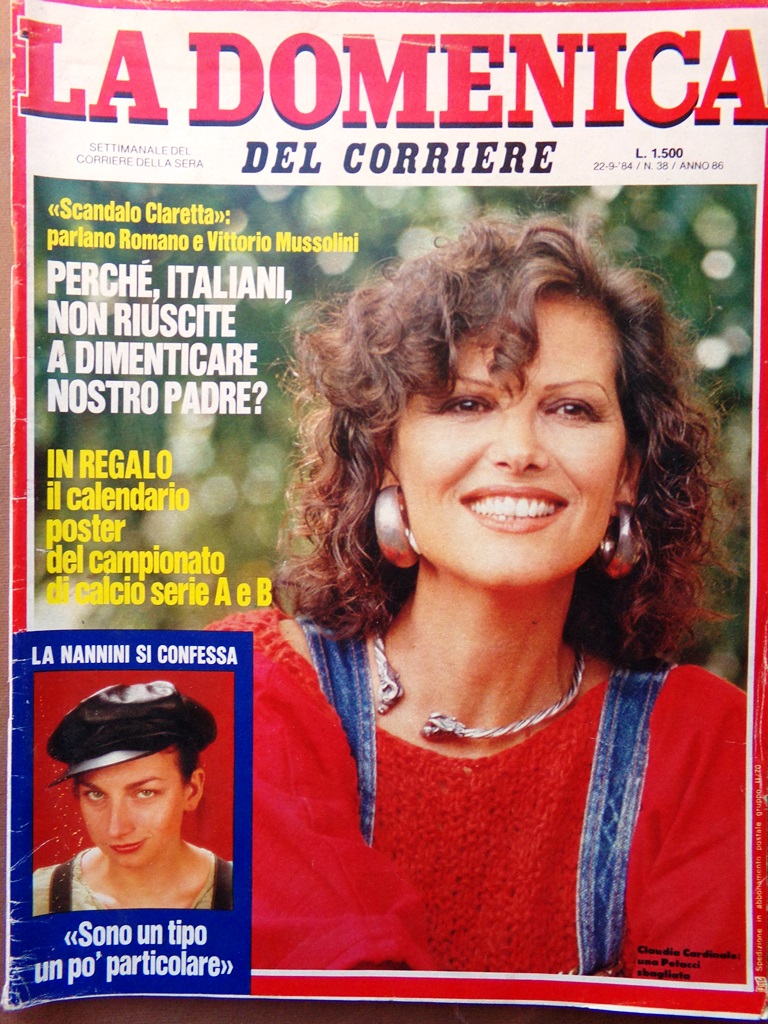 La Domenica del Corriere 22 Settembre 1984 Cuore Moses Nannini …