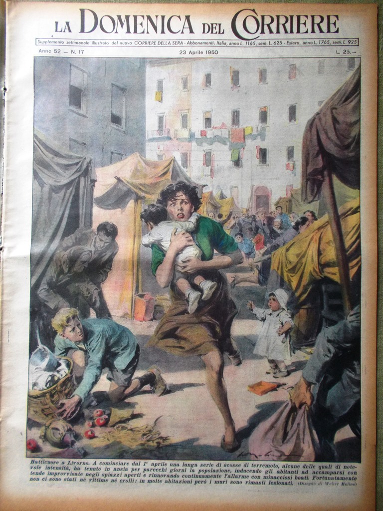 La Domenica del Corriere 23 Aprile 1950 Walter Huston Enigma …