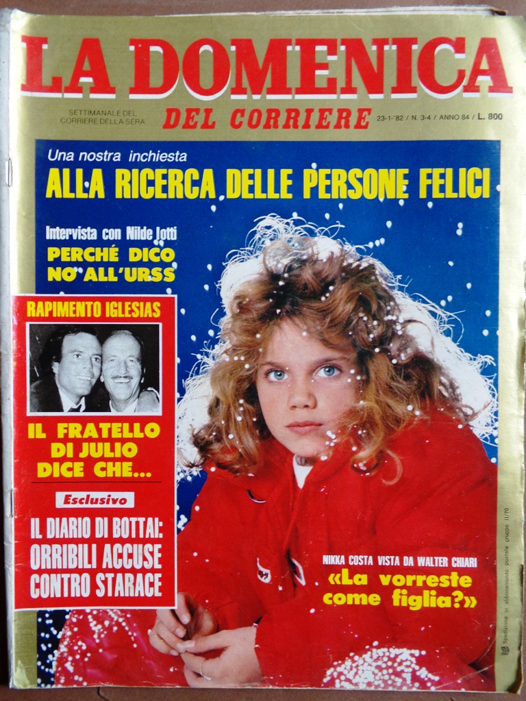 La Domenica del Corriere 23 Gennaio 1982 Iglesias Jung Falcao …
