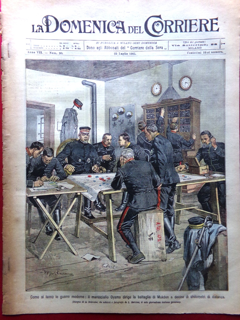 La Domenica del Corriere 23 Luglio 1905 Battaglia Mukden Grotta …