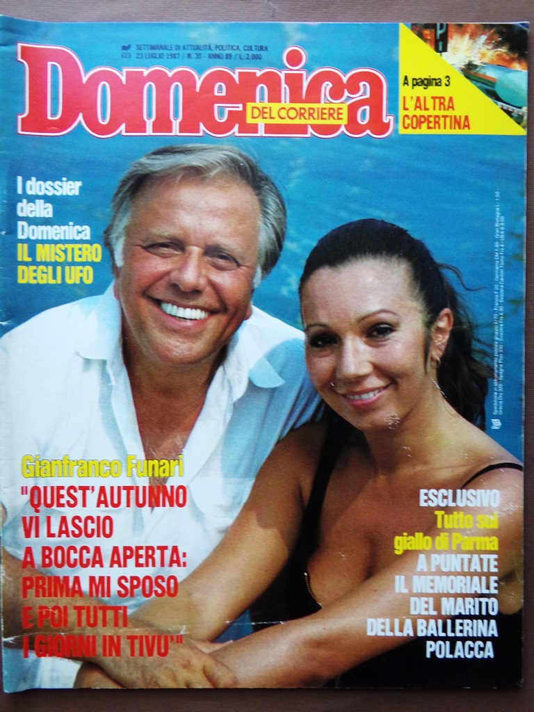 La Domenica del Corriere 23 Luglio 1987 Ponte Stretto Alieni …