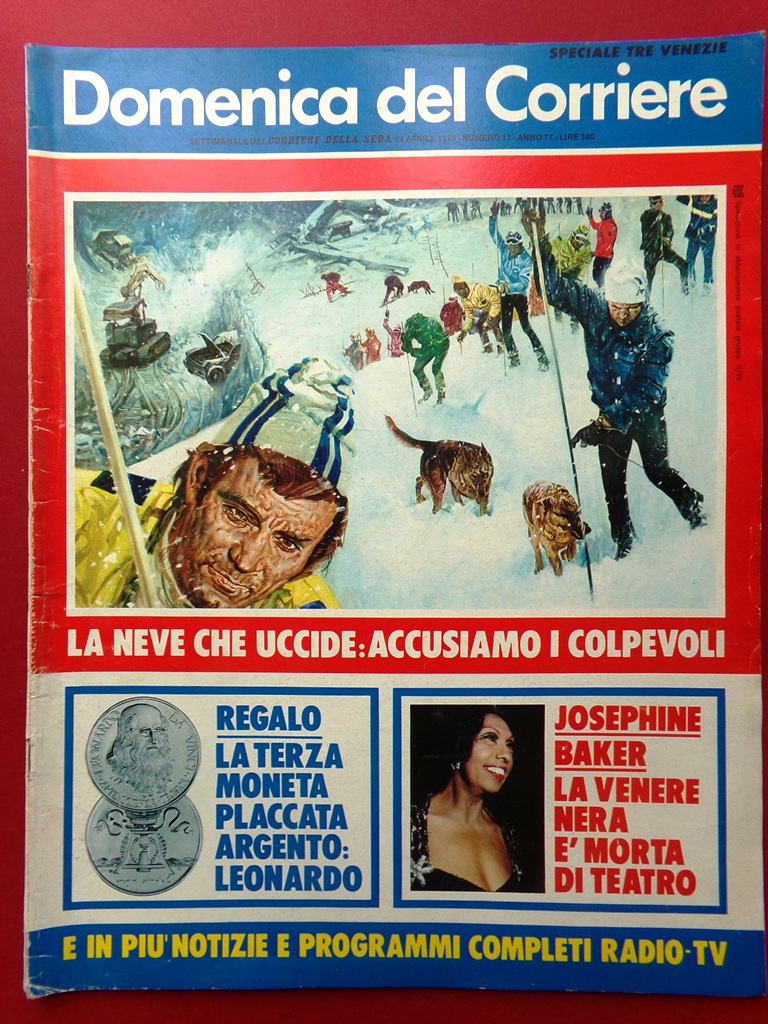 La Domenica del Corriere 24 Aprile 1975 Baker Zoff Groucho …