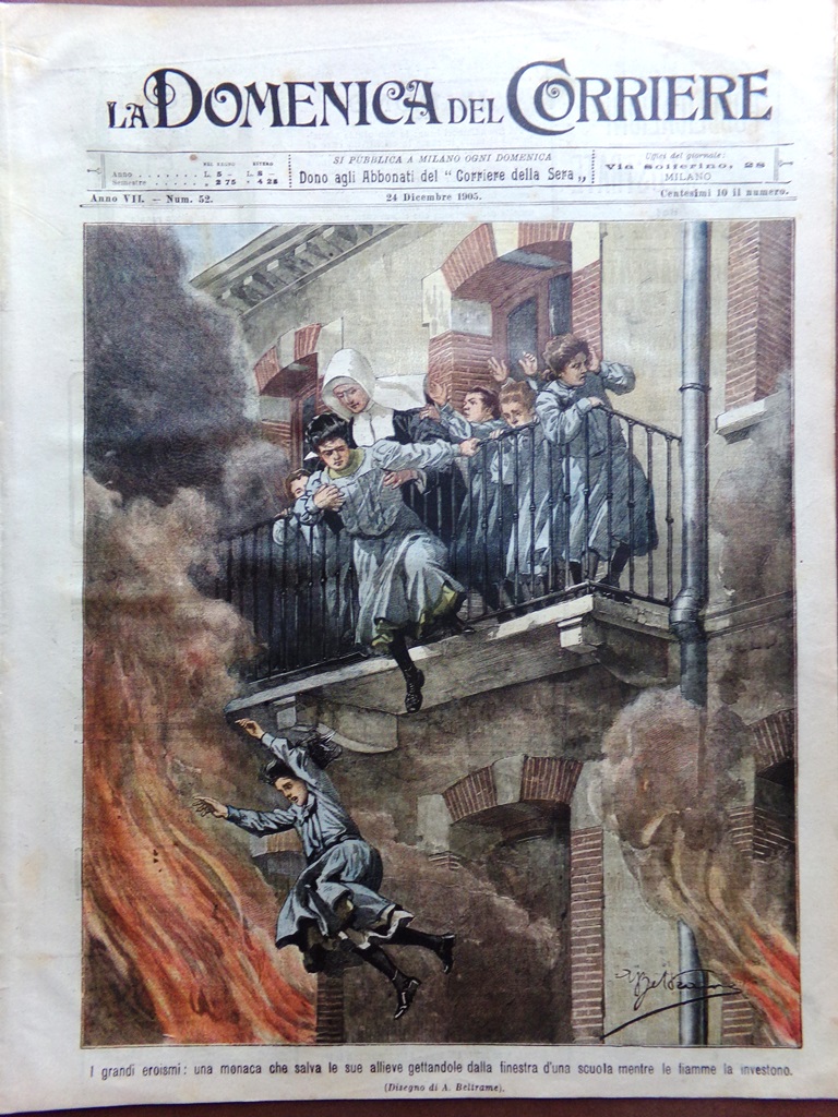La Domenica del Corriere 24 Dicembre 1905 Mitilene Miniere in …