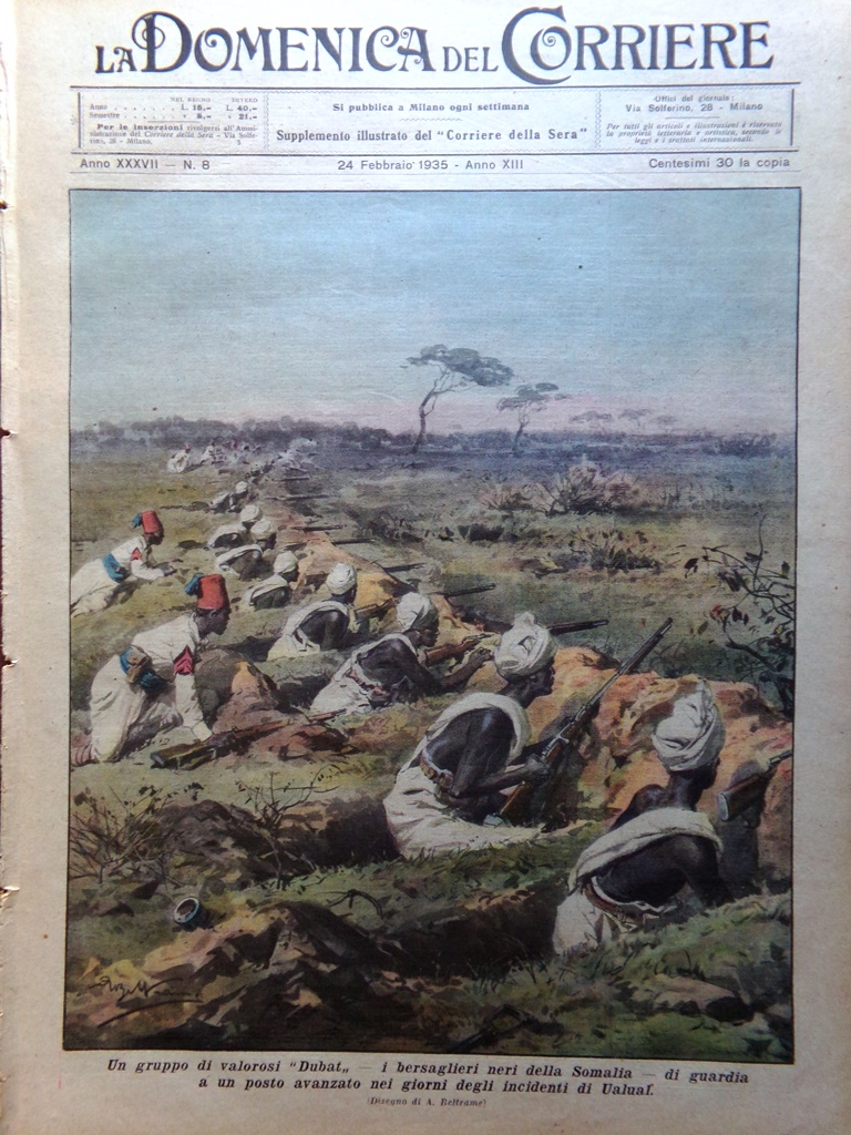 La Domenica del Corriere 24 Febbraio 1935 Gas Televisione Pio …
