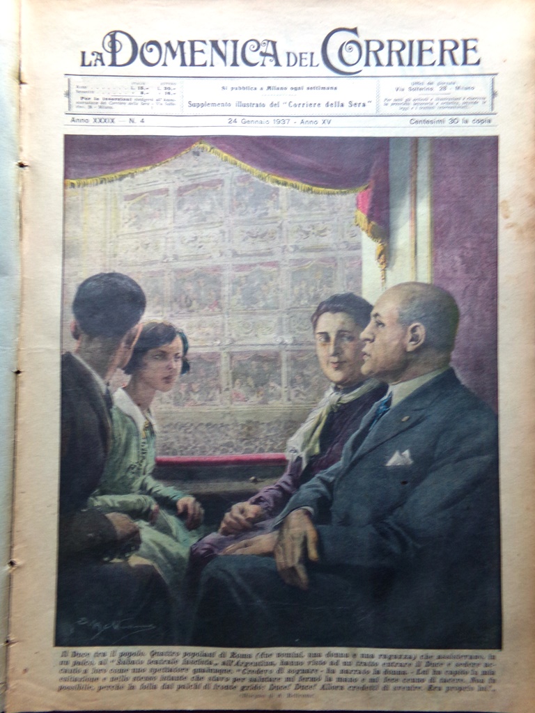 La Domenica del Corriere 24 Gennaio 1937 Goering Mano Santo …