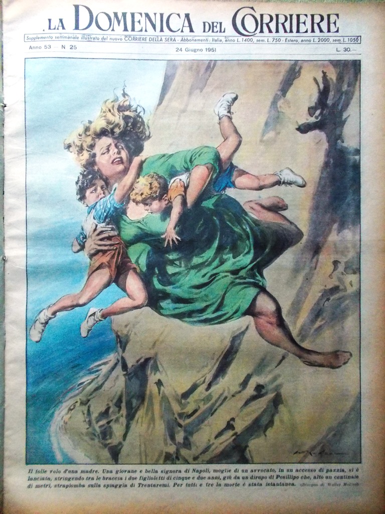 La Domenica del Corriere 24 Giugno 1951 Girardengo Carabinieri Eniwetok …