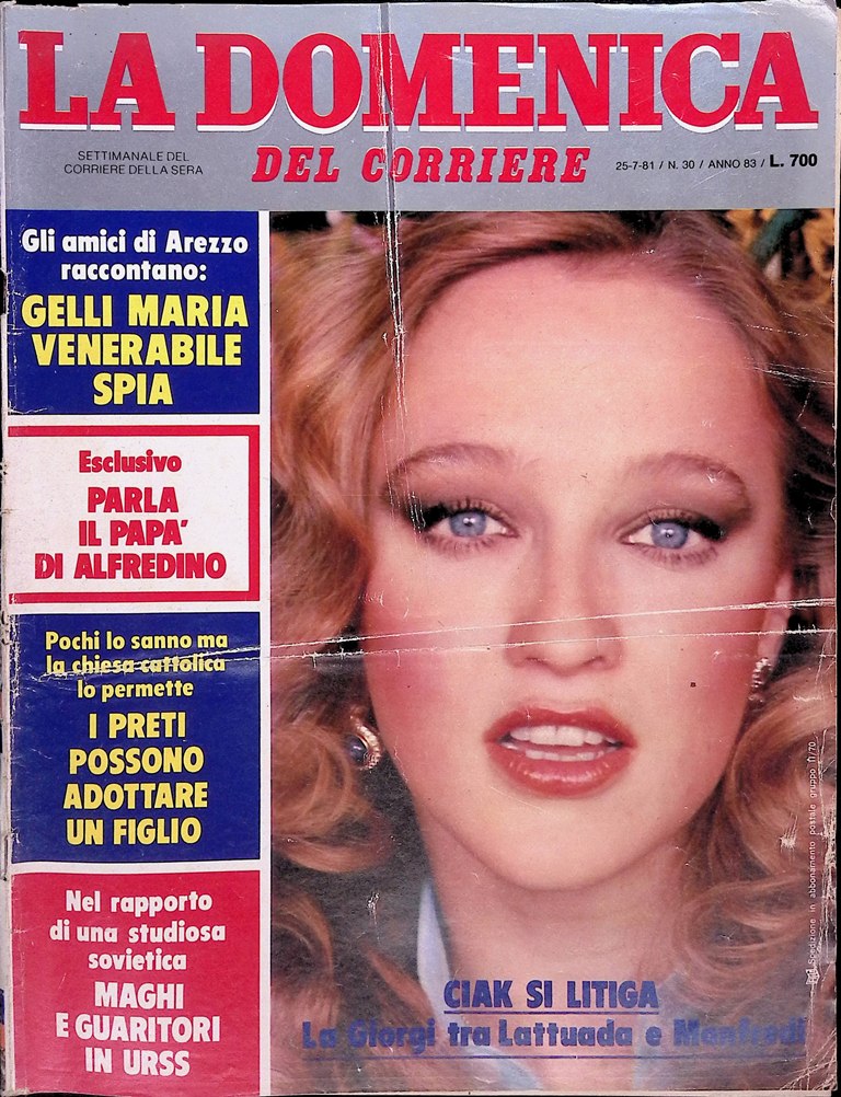 La Domenica del Corriere 25 Luglio 1981 Renato Zero Pecchioli …