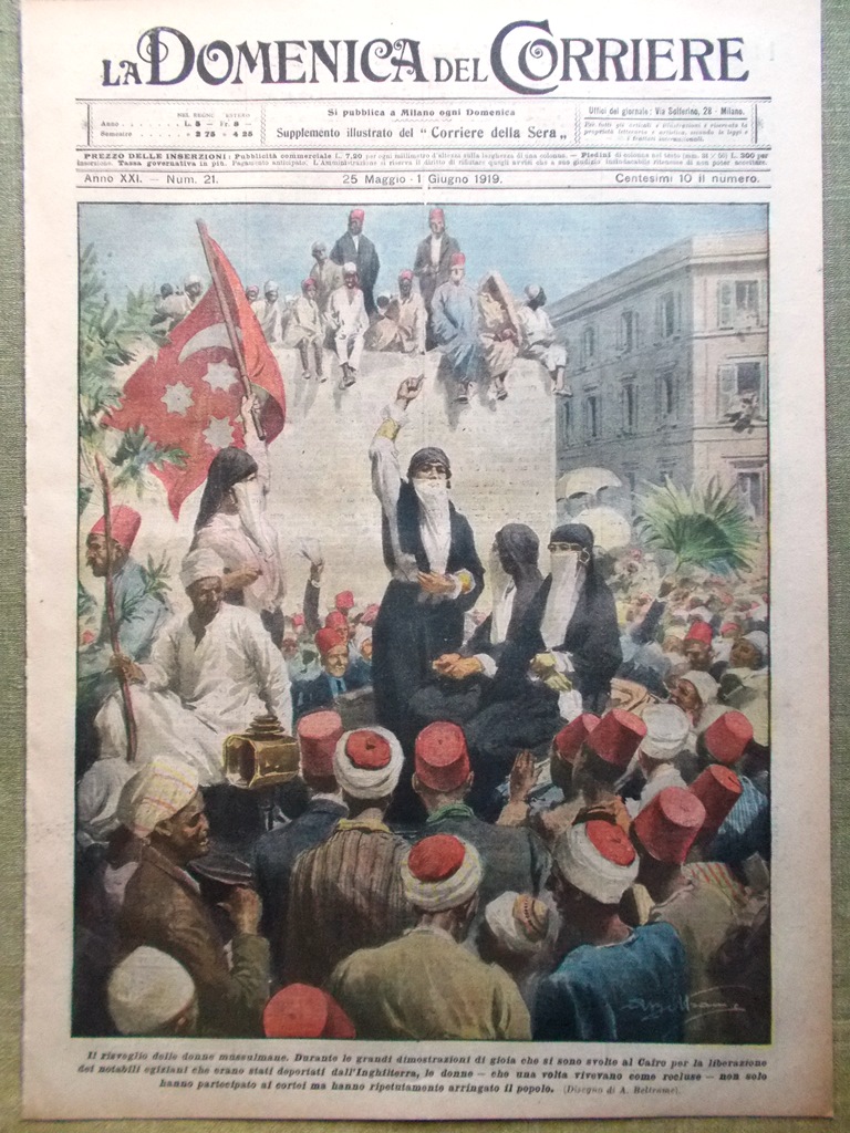 La Domenica del Corriere 25 Maggio 1919 Palazzi Corona Donne …