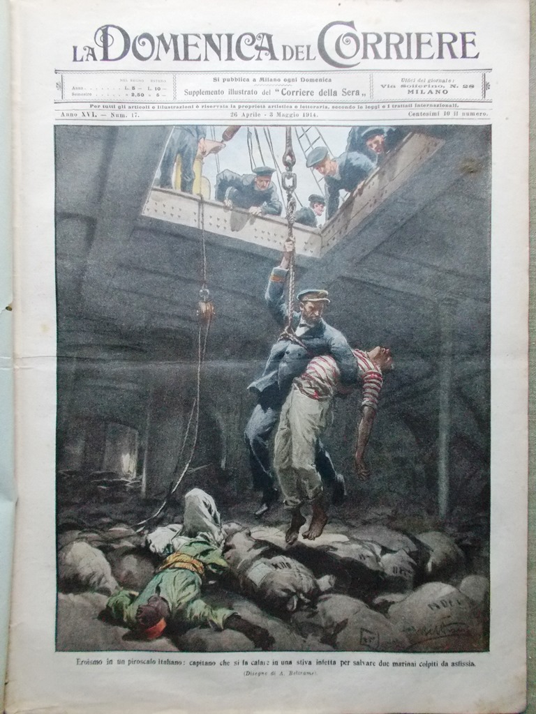 La Domenica del Corriere 26 Aprile 1914 Oberammergau Radio Futurismo …