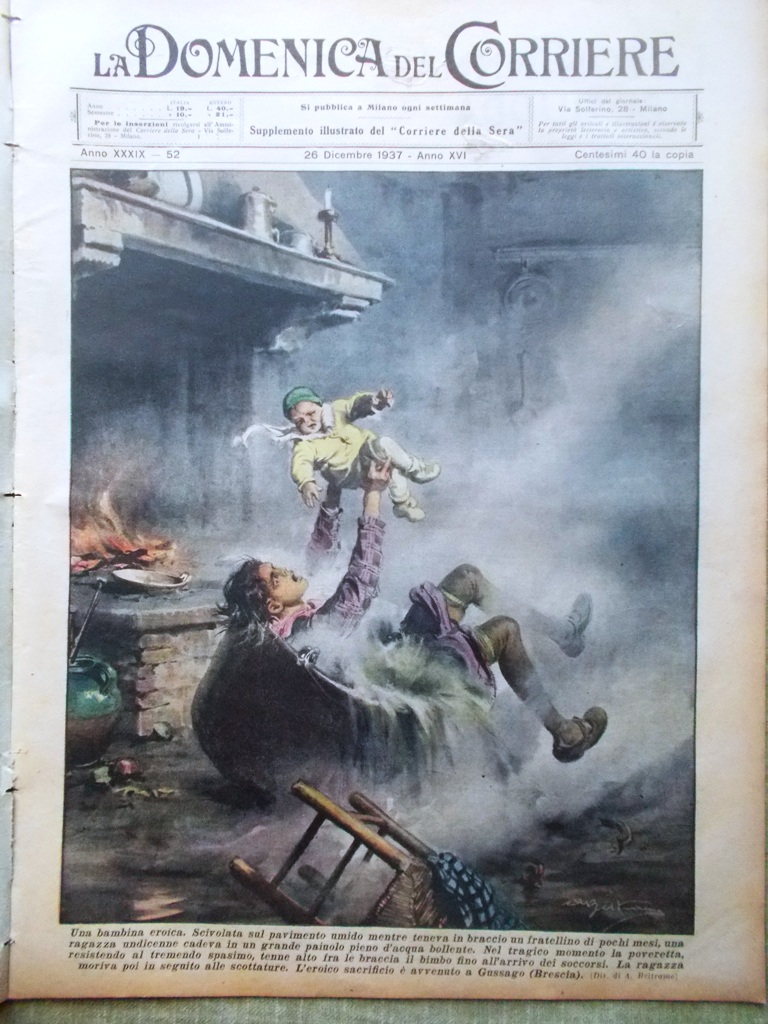 La Domenica del Corriere 26 Dicembre 1937 San Marco Venezia …