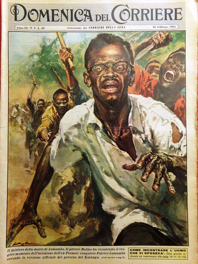 La Domenica del Corriere 26 Febbraio 1961 Lumumba Congo Bob …