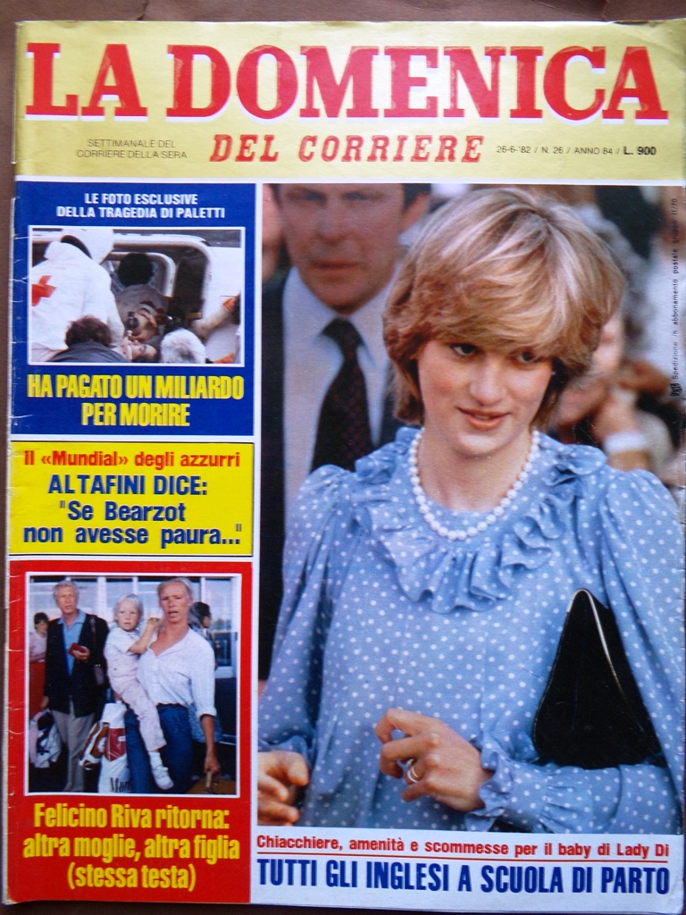 La Domenica del Corriere 26 Giugno 1982 Lady Diana Bearzot …