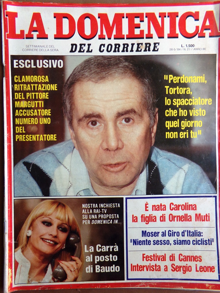 La Domenica del Corriere 26 Maggio 1984 Tortora Moser Loren …