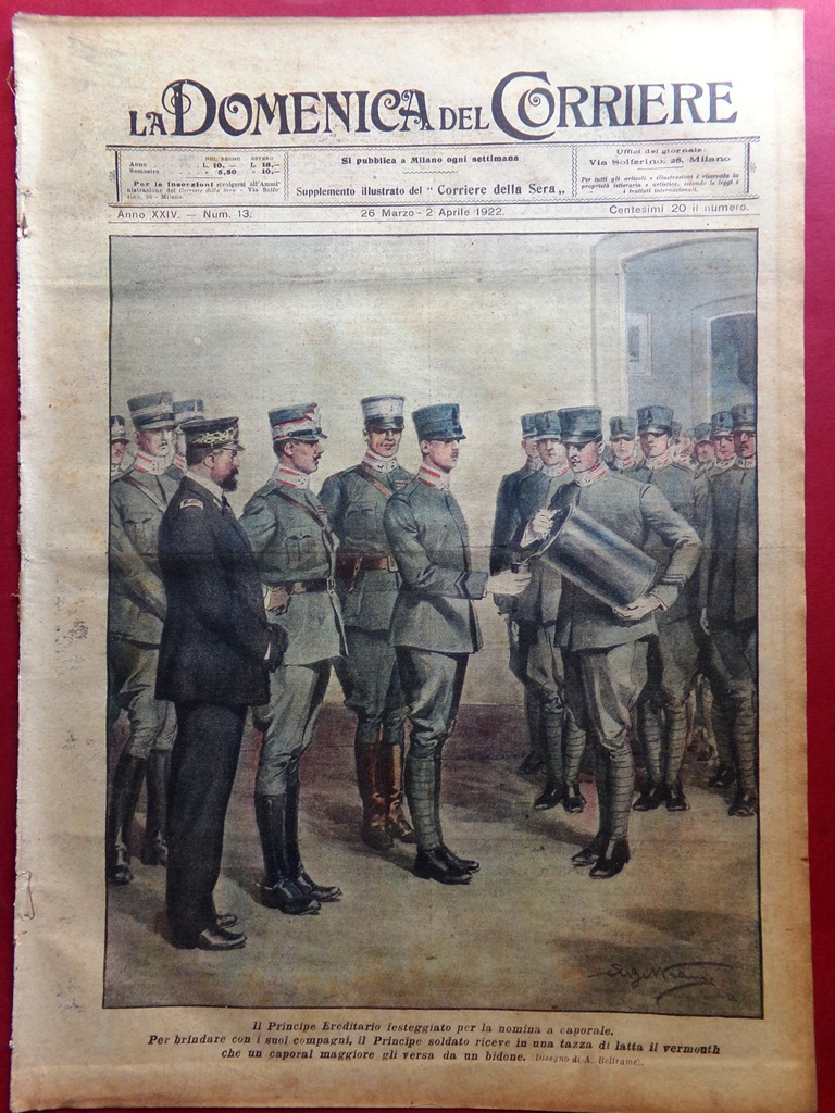 La Domenica del Corriere 26 Marzo 1922 Minatori in Africa …
