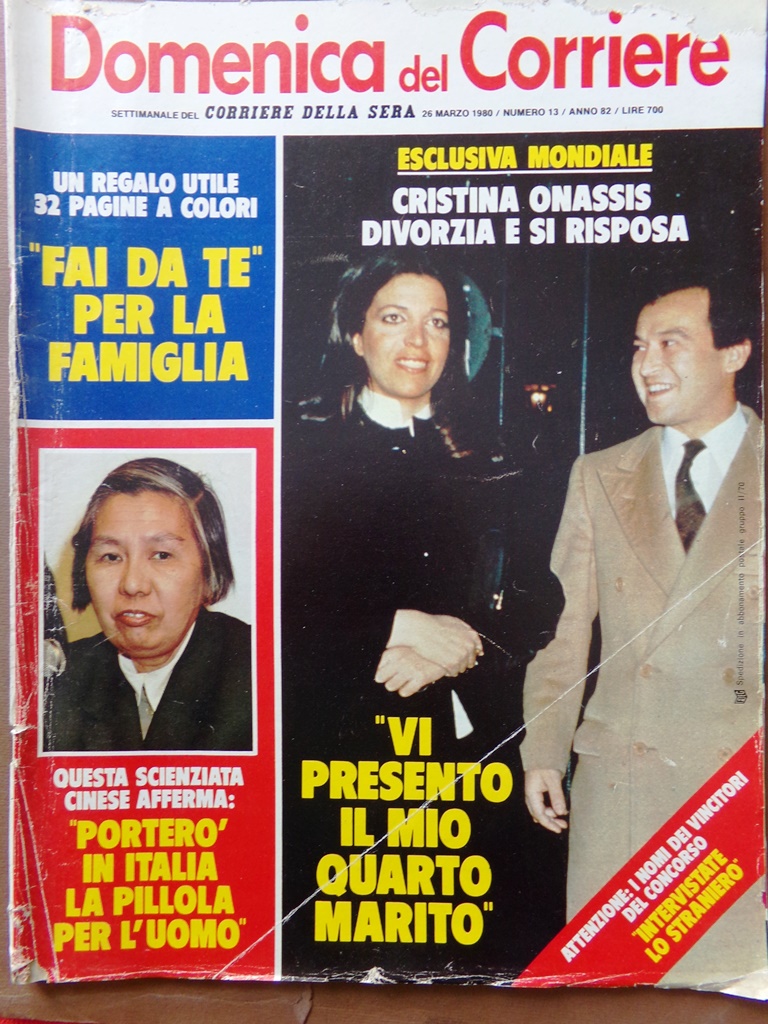La Domenica del Corriere 26 Marzo 1980 Onassis Olimpiadi Artigiani …