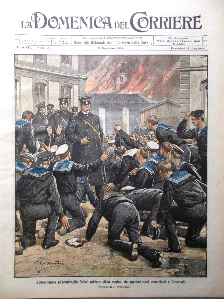 La Domenica del Corriere 26 Novembre 1905 Elettricità Reggia Caserta …