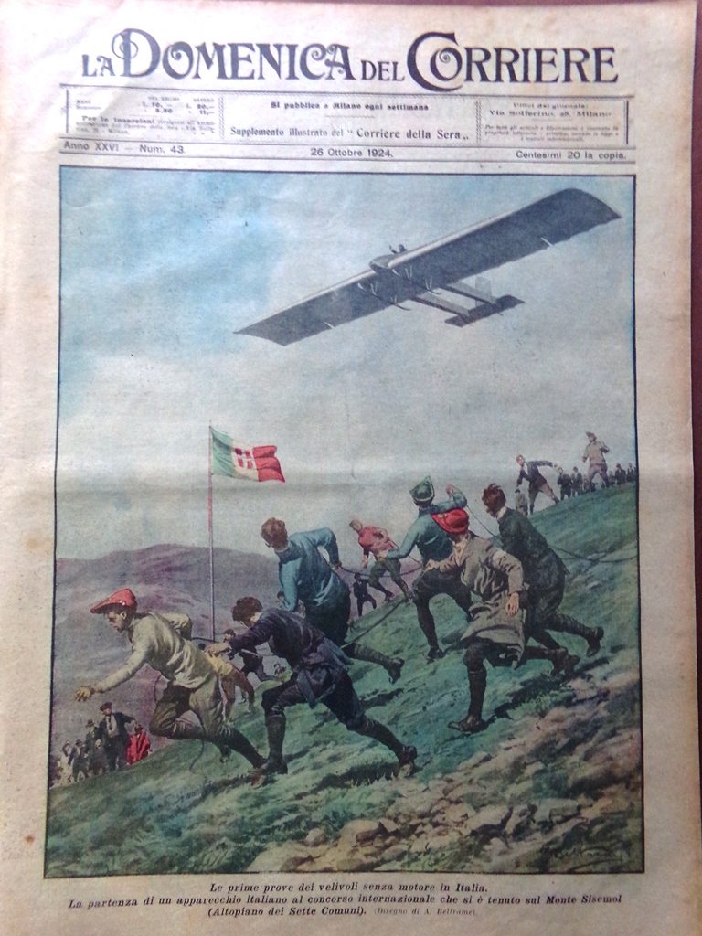 La Domenica del Corriere 26 Ottobre 1924 Lucca Pascoli Sakkara …