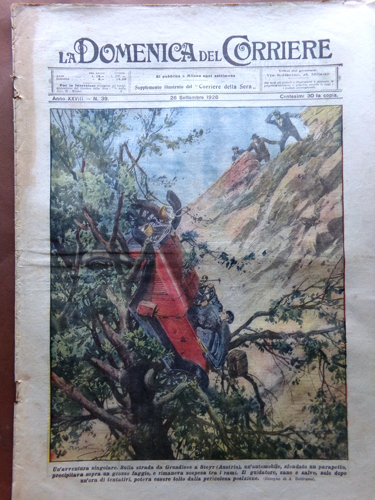 La Domenica del Corriere 26 Settembre 1926 Valentino Amuleti Sisto …
