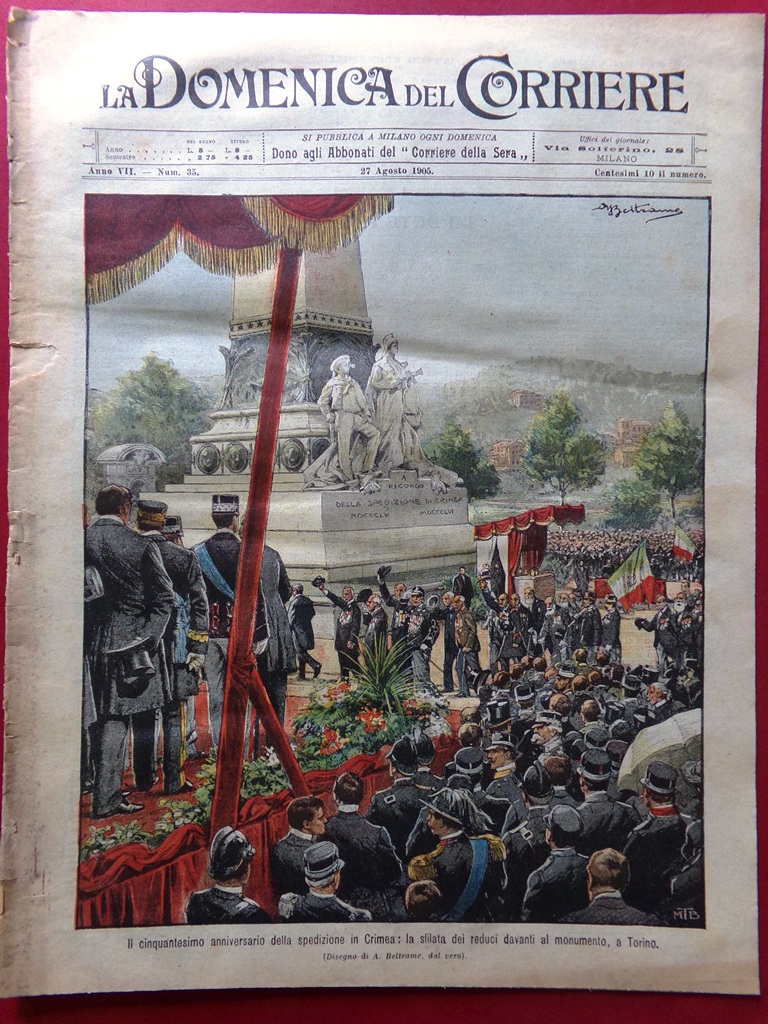 La Domenica del Corriere 27 Agosto 1905 Carestia in Spagna …