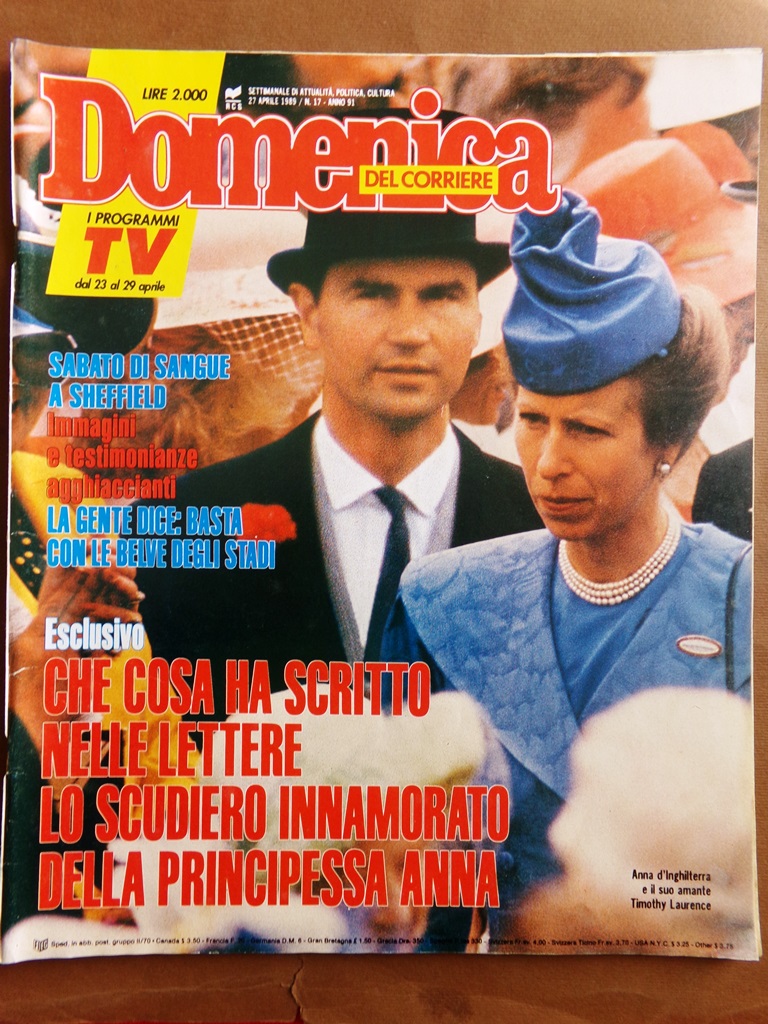La Domenica del Corriere 27 Aprile 1989 Anna Zevaco Mussolini …