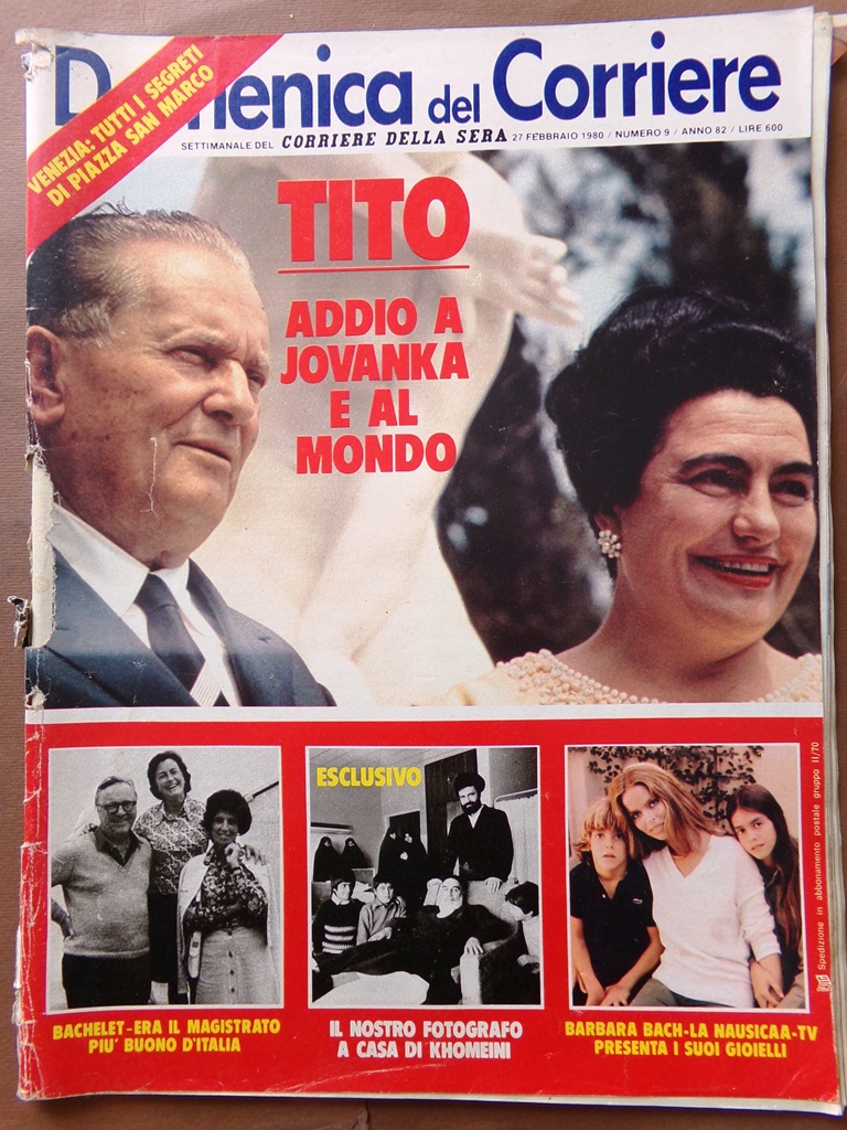 La Domenica del Corriere 27 Febbraio 1980 Tito Khomeini Benigni …