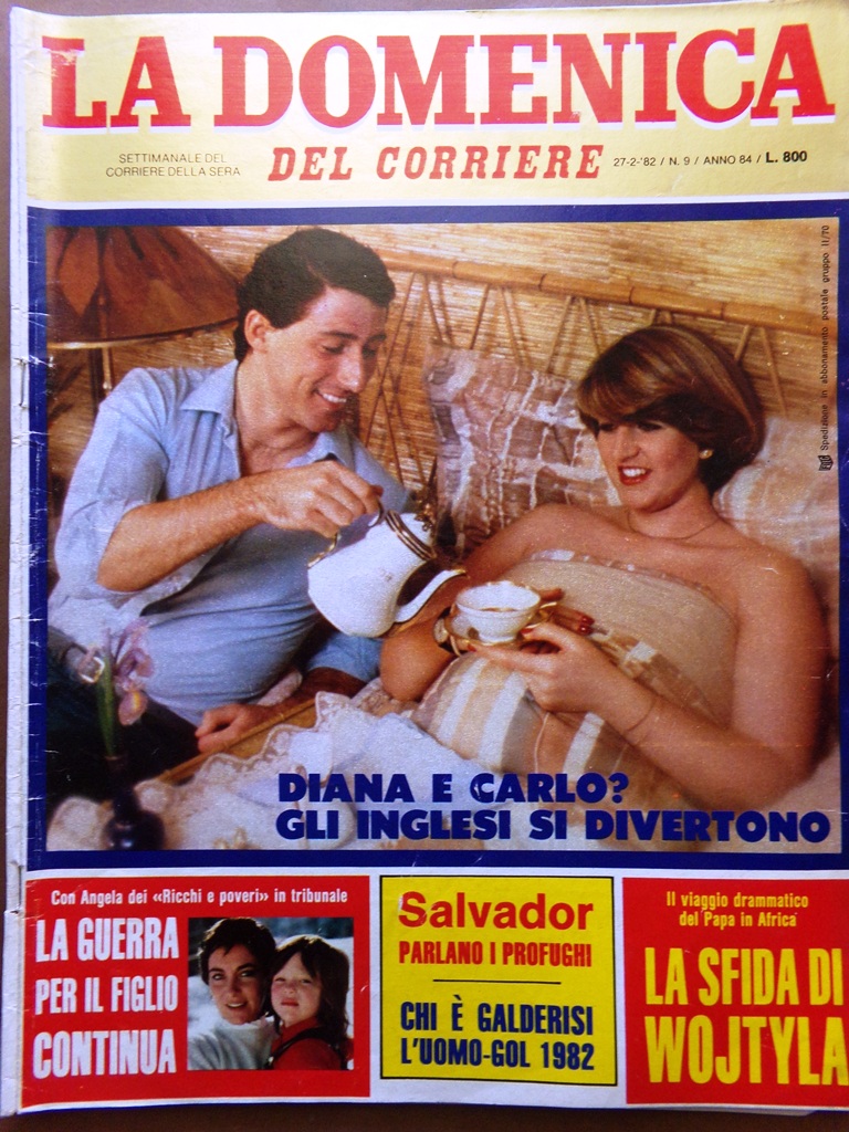 La Domenica del Corriere 27 Febbraio 1982 Diana Carlo Wojtyla …