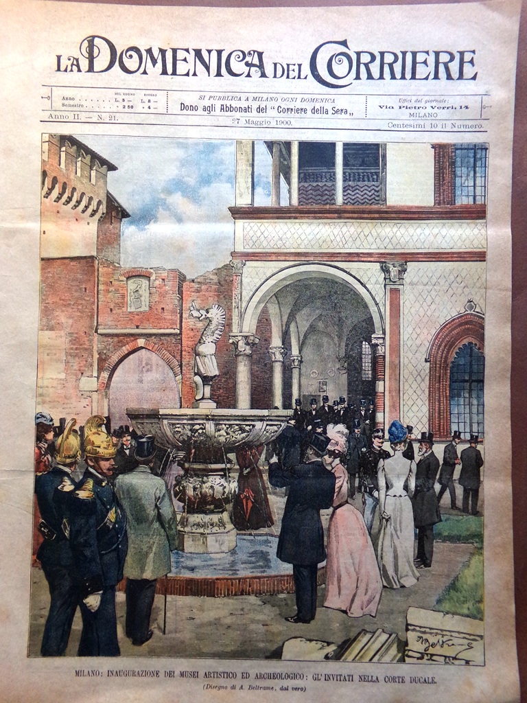 La Domenica del Corriere 27 Maggio 1900 Vulcani Asmara Musei …