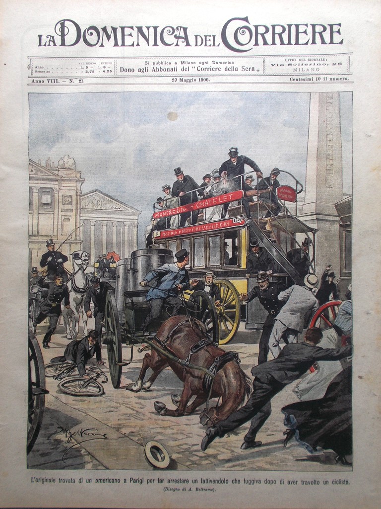 La Domenica del Corriere 27 Maggio 1906 Nietzche Comuni Vesuviani …