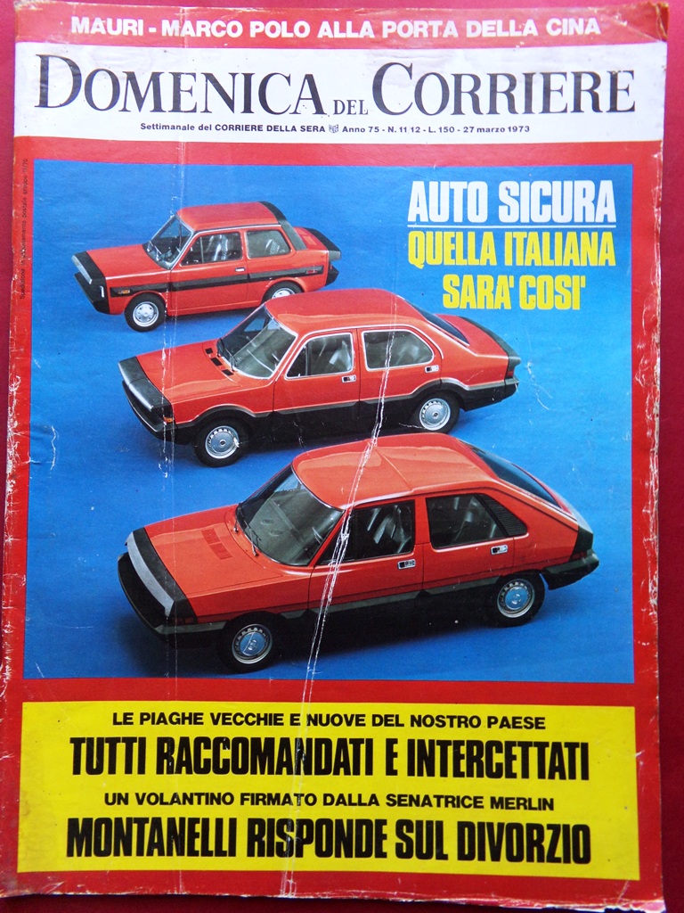 La Domenica del Corriere 27 Marzo 1973 Calamai Sanremo Spillane …