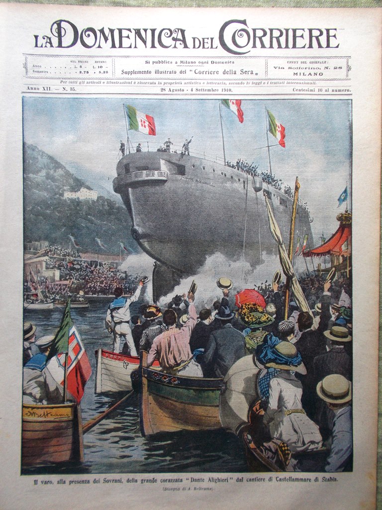 La Domenica del Corriere 28 Agosto 1910 Morte Florence Nightingale …