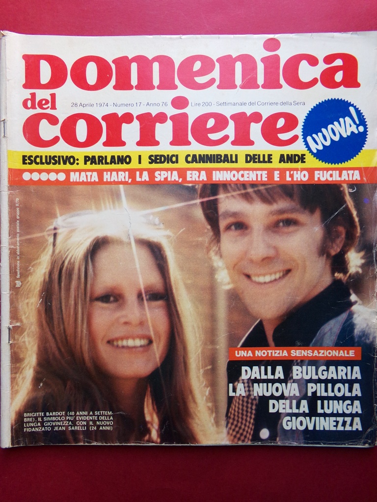 La Domenica del Corriere 28 Aprile 1974 Bardot Etiopia Murri …