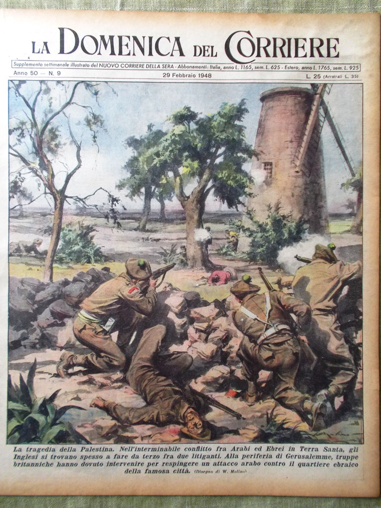 La Domenica del Corriere 29 Febbraio 1948 Divisione Germania Hollywood …