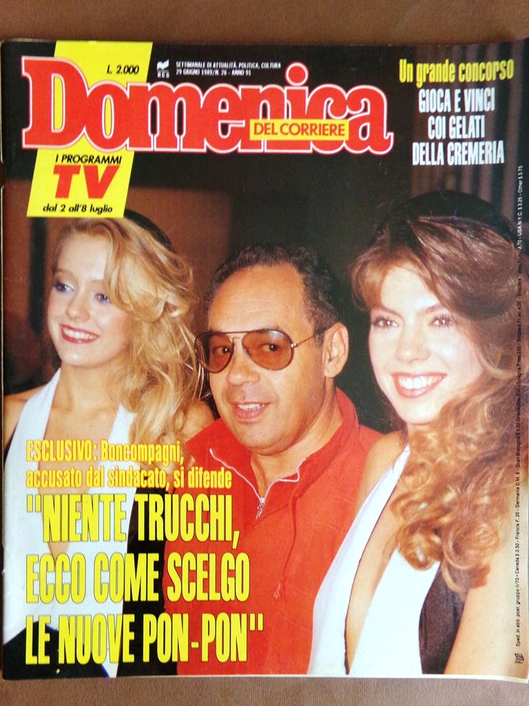 La Domenica del Corriere 29 Giugno 1989 Kay Kent Trapani …