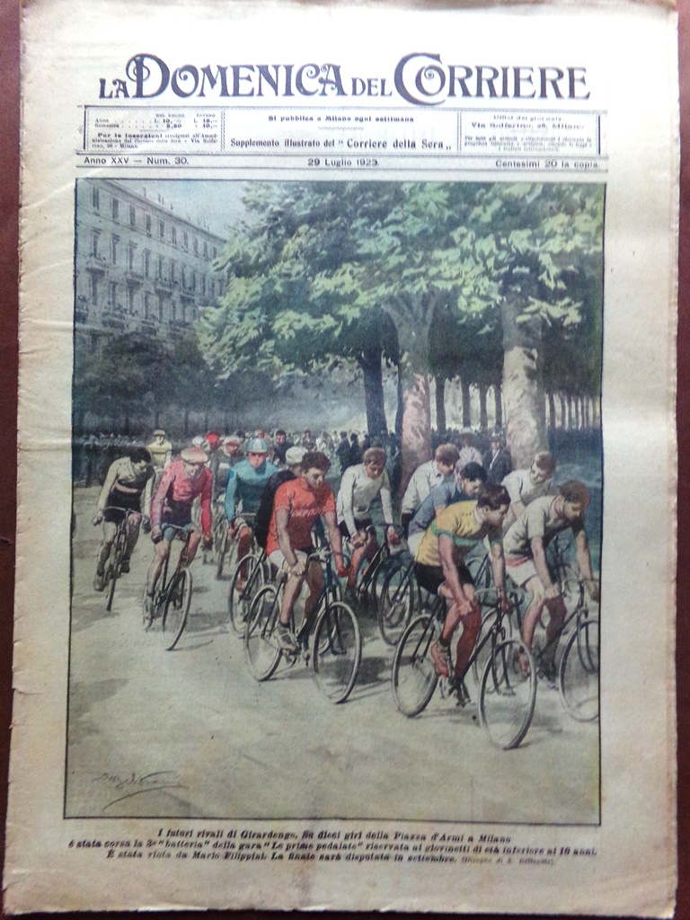 La Domenica del Corriere 29 Luglio 1923 Moglie Garibaldi Quito …