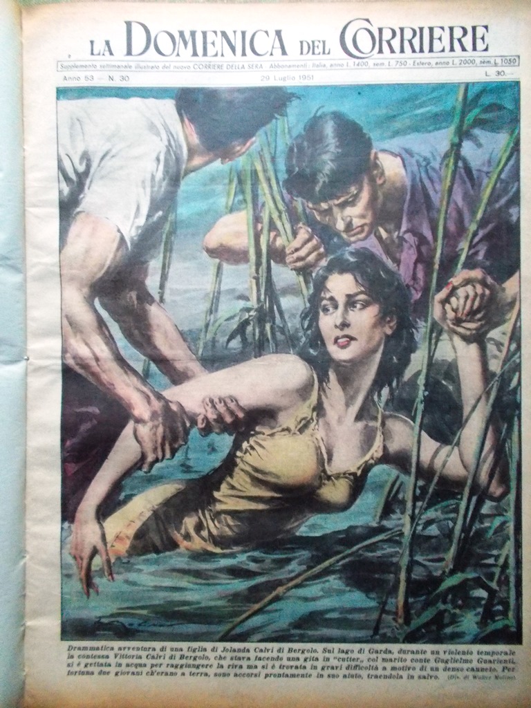 La Domenica del Corriere 29 Luglio 1951 Abd Allah I …