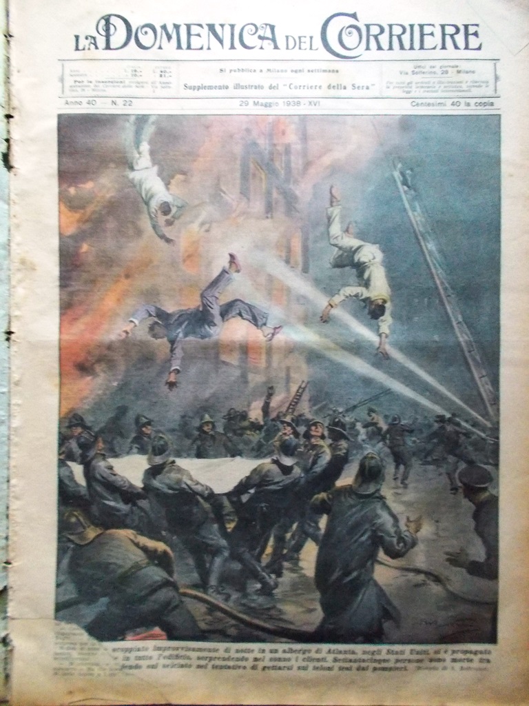 La Domenica del Corriere 29 Maggio 1938 Oro Transvaal Vincitori …