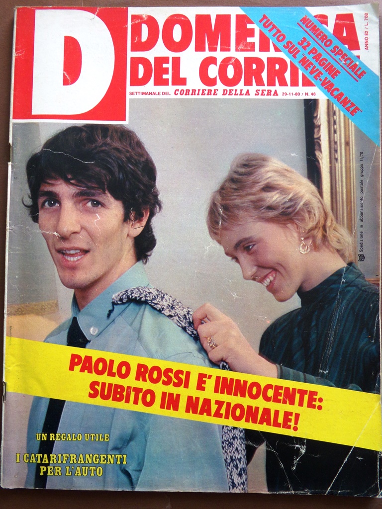 La Domenica del Corriere 29 Novembre 1980 Paolo Rossi McQueen …