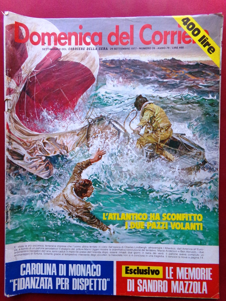 La Domenica del Corriere 29 Settembre 1977 Morte Maria Callas …