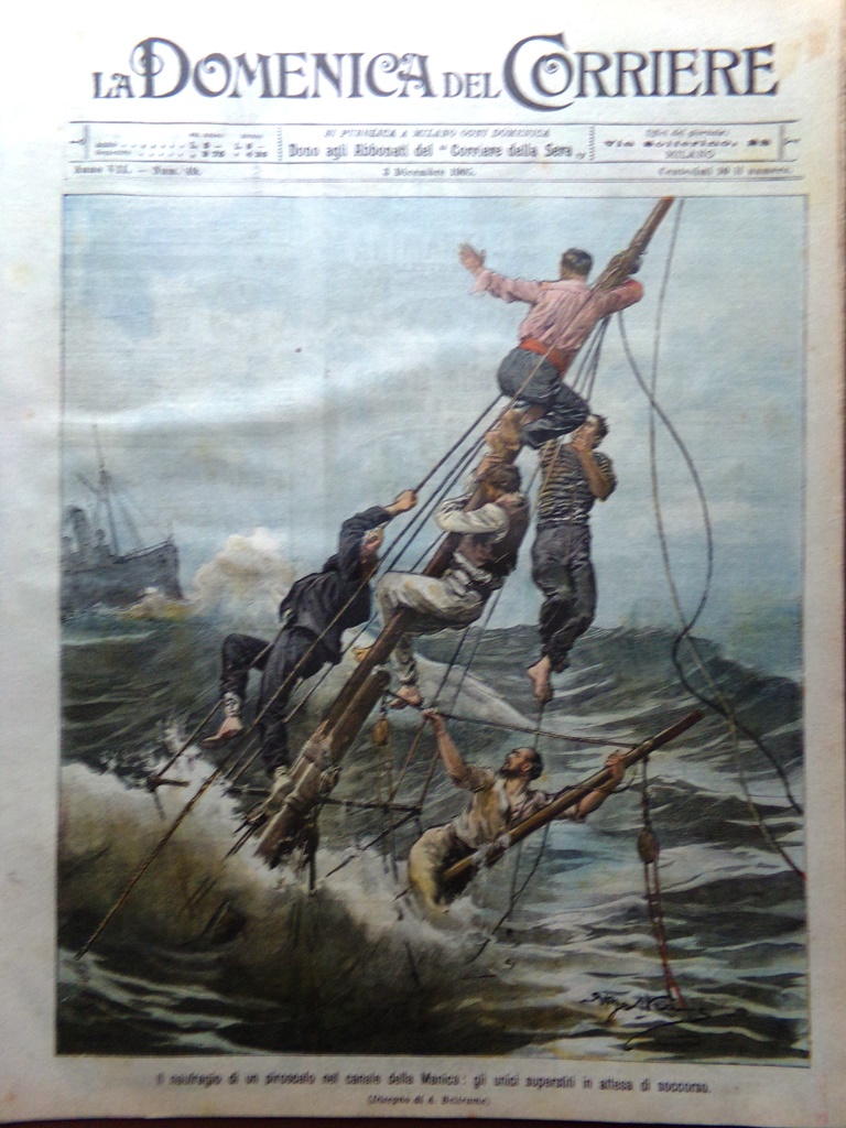 La Domenica del Corriere 3 Dicembre 1905 Norvegia Trilussa Azeglio …