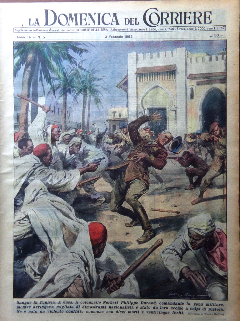 La Domenica del Corriere 3 Febbraio 1952 Romanov Savoia Hildegard …