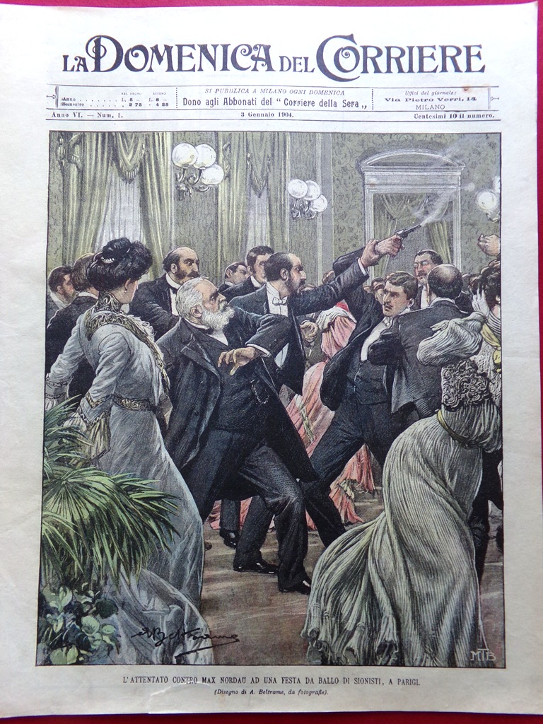 La Domenica del Corriere 3 Gennaio 1904 Disastro Marsiglia Sardegna …