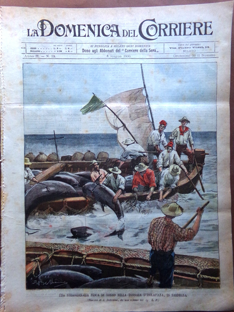 La Domenica del Corriere 3 Giugno 1900 Duomo Berlino Lago …