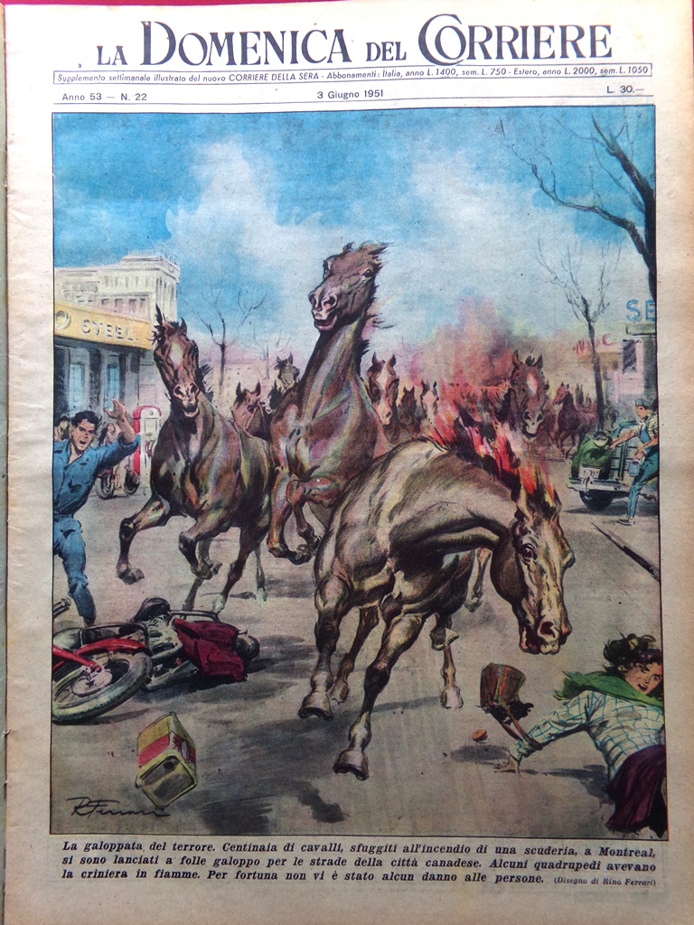 La Domenica del Corriere 3 Giugno 1951 Caruso Koblet Bonzi …