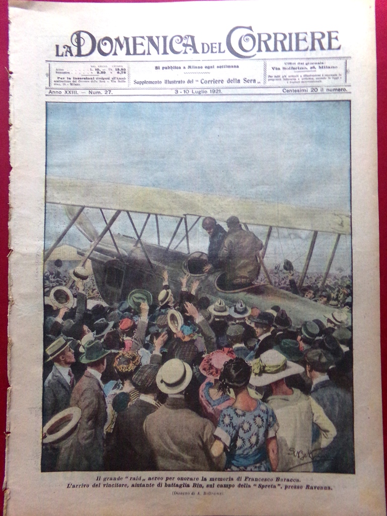 La Domenica del Corriere 3 Luglio 1921 Corse Ippica Ascot …